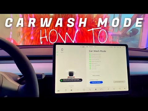 Tesla Tip : How to get IN and OUT of CARWASH MODE