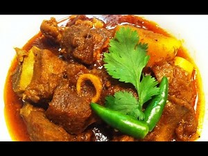 ALOO MUTTON CURRY - KERALA STYLE MUTTON KIZHANGU CURRY - Recipe Video