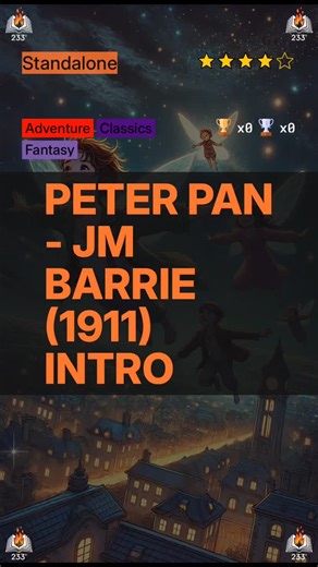 Celsius 233 | Peter Pan - JM Barrie (1911) Intro Watch Summary (6 min) in the reels Book 154: Peter Pan - JM Barrie (1911) Category: Adventure,... | Instagram