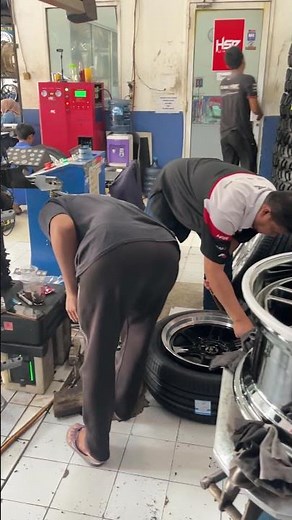Easy tire installation process#car #hsr #short #viral