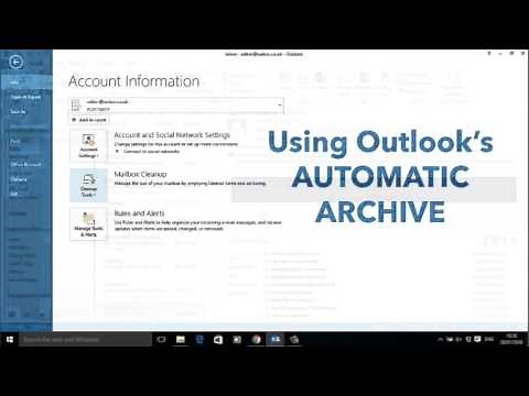 📧Outlook 2013 Email Archiving🤓
