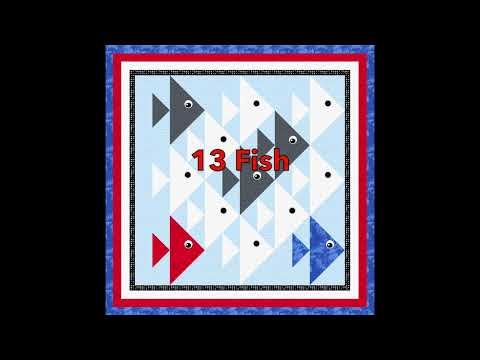 1 Short Cut Quilt Blocks Part 1 of 7 - Red Fish Blue Fish Intro