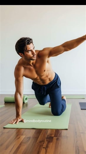 Bird Dog Hold - Improve balance & core #health #fitness #yoga