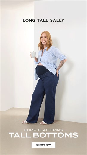 Little one on the way? 🤰 Finally, maternity clothes that fit your bump AND your height! Designed for tall frames - shop Long Tall Sally now! ✨ | Long Tall Sally