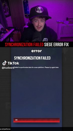 Fixing Synchronization Failed Error in Rainbow Six Siege