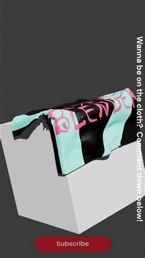 Cloth Landing on shapes 1