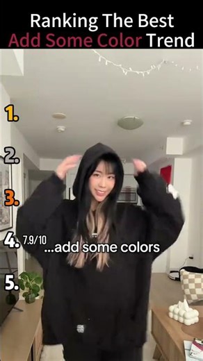 Ranking the Best Add Some Color Trend #tiktok #trend #reels #reelschallenge