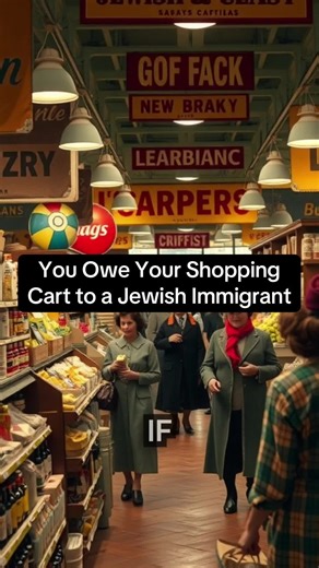 You Owe Your Shopping Cart to a Jewish Immigrant hidden Jewish history Jewish resilience stories forgotten Jewish towns Jewish American history Jewish contributions in America Jewish culture and legacy Jewish pride and identity Jewish survival stories Jewish voices in history erased Jewish communities #Jewish #JewishHistory #JewishCulture #shoppingcart #inventions