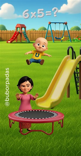 playing trampoline to the moon #shortvideo #funny #cartoon #animation