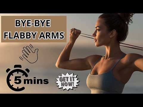 💪 5 Minute Resistance Band Arm Workout 🔥 Say Goodbye to “Bat Wings"