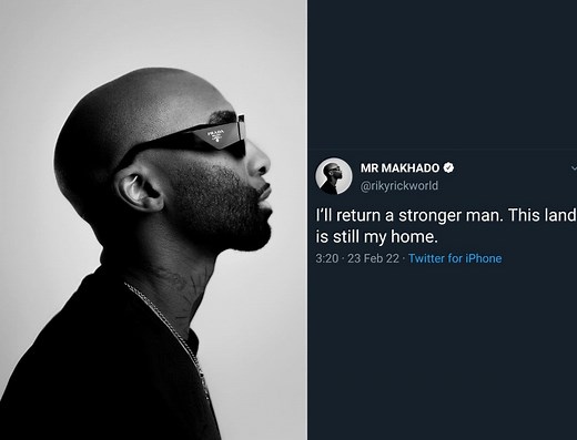 'I’ll return a stronger man': The song behind Riky Rick's cryptic last tweet