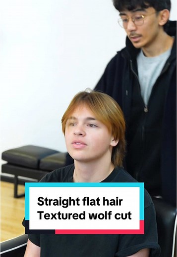 Transforming Straight Hair with a Layered Wolf Cut