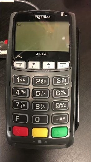How to reset a ingenico ipp320 credit card device . #ingenico #creditcard #money