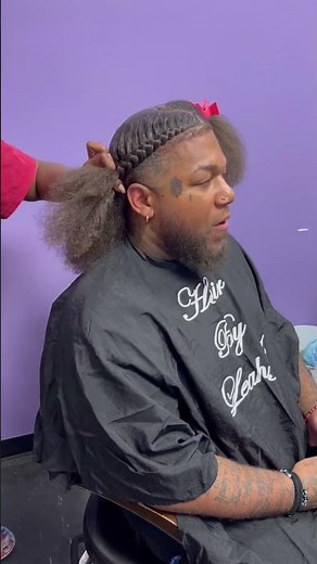 How to get your two braids sleek & close to the edge | Men Braids | Leah J.