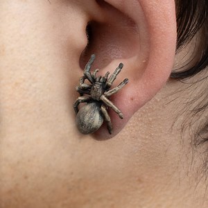 Hand-painted Tarantula Spider Earrings | 3D Printed | Halloween Jewelry - Etsy
