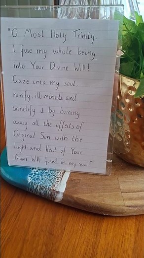 Prevenient Act, Divine Will Prayer