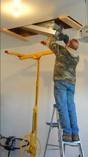 Attic Ladder Installation ! 🛠️🔥 #DIY #HomeImprovement