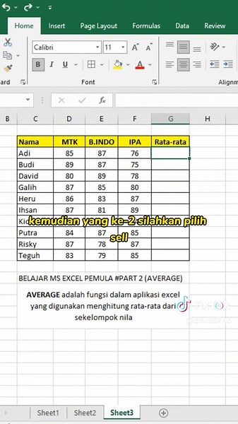 3 Cara Mencari Average di Excel: Rumus dan Tutorial Lengkap