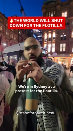 15K views · 53K reactions |  Tonight, Sydney’s protest spilled into an unauthorised march - streets blocked, crowds defiant. If the Z10n1sts and their backers continue their massacres, we will continue shutting down the streets. ⚡ Civil disobedience will only grow louder until every captive is freed and P3lest1ne is liberated. | Stand For Palestine | Facebook