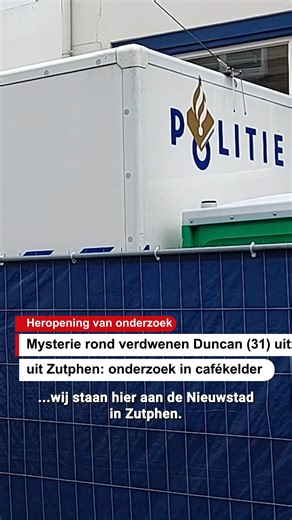 De politie heeft de zaak van de in 1989 vermiste Duncan Zwakke uit Zutphen vandaag heropend. Lees alles over deze zaak: https://tinyurl.com/mptk6pyk | De Stentor