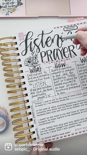 In regards to prayer, remember this: 🙏 We know that God still speaks to us today. Making time to actively listen can be difficult in our noisy world, it’s vitally important we make it a priority. Practice “Listening Prayers”. James 1:5 says, “If any of you lacks wisdom, you should ask God, who gives generously to all without finding fault, and it will be given to you.” 1. Share your request with God. 2. Wait in silence to hear from him. 3. Journal any scripture, thoughts, ideas or images God gi