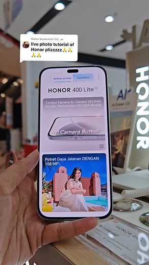 Cara Aktifkan Live Foto di Honor 400 Lite