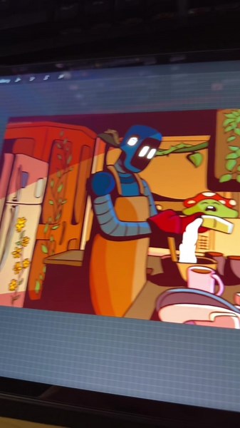 Robot ! 🍂 ——— #art #digitalart #illustration #robotdrawing #originalcharacter #robot