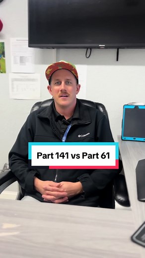 The difference between Part 141 and 61. #epicflightacademy #flightschool #nsb #florida #career #fly #flighttraining #aviation #fypシ #fyp #pilot #studentpilot #learnontiktok #part141