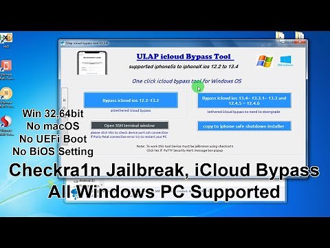 BootRa1n | checkra1n iCloud bypass windows all PC supported