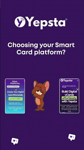 Choosing your Smart Card platform | create your card with yepsta | vcard