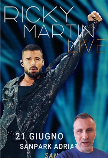 🌍 Marchigiani delle Marche e marchigiani dal mondo… segnate in agenda ✅ 🔥 Dopo 15 anni Ricky Martin ha scelto proprio le Marche come unica tappa in Italia! 🎤 Ricky Martin Live 📍 SanPark Adriatic – San Benedetto del Tronto 📅 21 giugno 2026 Non è solo un concerto… è una notte intera di musica, energia e spettacolo ✨ 🎶 Line up da urlo: ✅ Pre show: Jimmy Sax ✅ Open act: Samurai Jay Fred De Palma ✅ After show: Gabry Ponte Un evento esclusivo che porterà nelle Marche pubblico da tutta Italia (e 