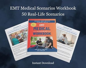 EMT Medical Scenarios Workbook 2025, 50 Realistic EMS Calls With 350 Critical Thinking Questions, NREMT Exam Prep, Emergency Medical - Etsy