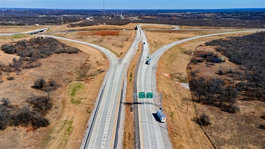 Oklahoma Turnpike Authority announces revised route of controversial extension. See map.