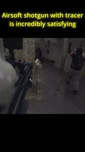 Airsoft shotgun w/ tracer is fire #airsoft #airsoftcqb #army #paintball #military #milsim #combat