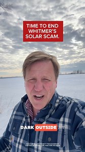 138K views · 9K reactions | Solar panels don’t work in the dark, and they definitely don’t work under a foot of snow. As Governor I’ll END Whitmer’s Green New Scam, stop wasting YOUR money on shady solar deals, and focus on CHEAP, RELIABLE energy options for Michigan. | Aric Nesbitt | Facebook