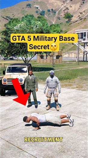 GTA 5 Military Base Secret Nobody Knows 🔥 #gta5 #shorts
