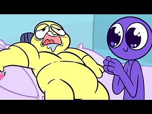 BLUE Delicious Rainbow Friends Sad Story // Poppy Playtime Chapter 2 Animation