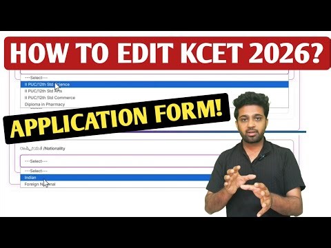 How to Edit KCET Application Form 2026 ? | Study Years Verification | B.Sc Nursing Course Admission