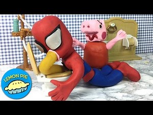 Peppa Pig Spider-Man Thow Up Play-Doh Cooking Class English Episode Compilation