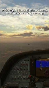 ASMR Flight | Cessna 208B over Tonopah, Nevada at Dawn (No Commentary)