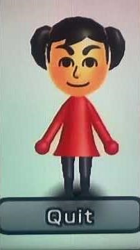 Custom CPU Mii Ari from Wii Fit U rhythm kung fu on Wii (old version)