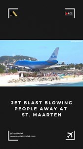 KLM Boeing 747 Jet Blast blowing People away at Maho Beach, St. Maarten Video/Photo Credit: spottingvideos.de This content contains images and/or videos that were used under a Creative Commons License. By Attribution 4.0 License: https://creativecommons.org/licenses/ For any copyright related queries please contact us directly at support@captainmalek.com #avgeek #pilot #airplane #aviation #airbus #boeing #flysafe #captainmalek #wespeakaviation #captmalek #aviationlovers #aeroplane #aviationphoto