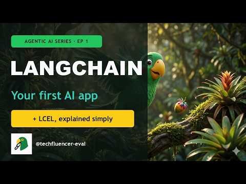 LangChain Tutorial — Your First Step into Agentic AI (LCEL Explained · Ep 1) #langchain #agents