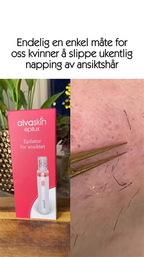 5 grunner til hvorfor du bør bytte fra tradisjonell hårfjerning i ansiktet til Alvaskin® Epilux … ❌ Tradisjonell ansiktshårfjerning irriterer og skader huden din over tid. 👉1 - Alvaskin® Epilux klarer å nappe ut hårene uten å skade huden. ❌ Tradisjonell ansiktshårfjerning er tidkrevende og smertefullt. 👉2 - Alvaskin® Epilux tar kun sekunder å gjøre og er mer skånsomt. ❌ Tradisjonell ansiktshårfjerning fjerner hårene i bare noen få dager. 👉3 - Alvaskin® Epilux napper hårene ved roten, så de bl