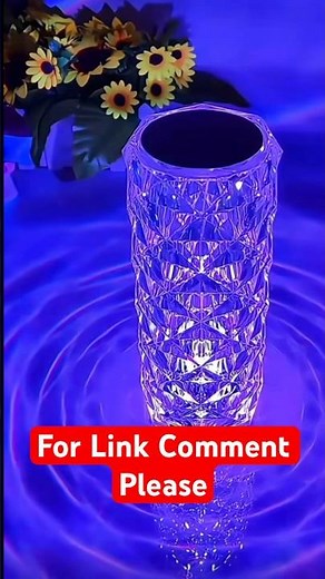 Romantic 3-Color Crystal LED Rose Lamp | Touch & Rechargeable Bedside Light