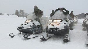 U.S. Marines from II Marine Expeditionary Force participate in Snow Mobile training during Nordic Response 24