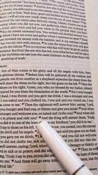 Matthew 25:31-46. #truth #love #hope #life #purpose #kindness #shorts #reels #motivation #bibleverse