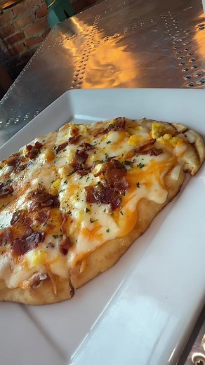 Michaels Breakfast Flatbread Pizza #pizza #restaurant #food #breakfast #flatbread
