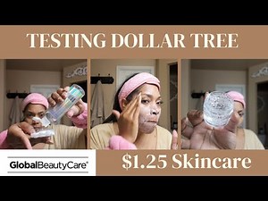 Trying Dollar Tree Skincare?! Global Beauty Care Glass Skin Line | Viewer Request + New Camera Test