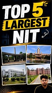 Top 5 Largest NITs in India by Campus Area 🏫 | Which NIT is the Biggest?